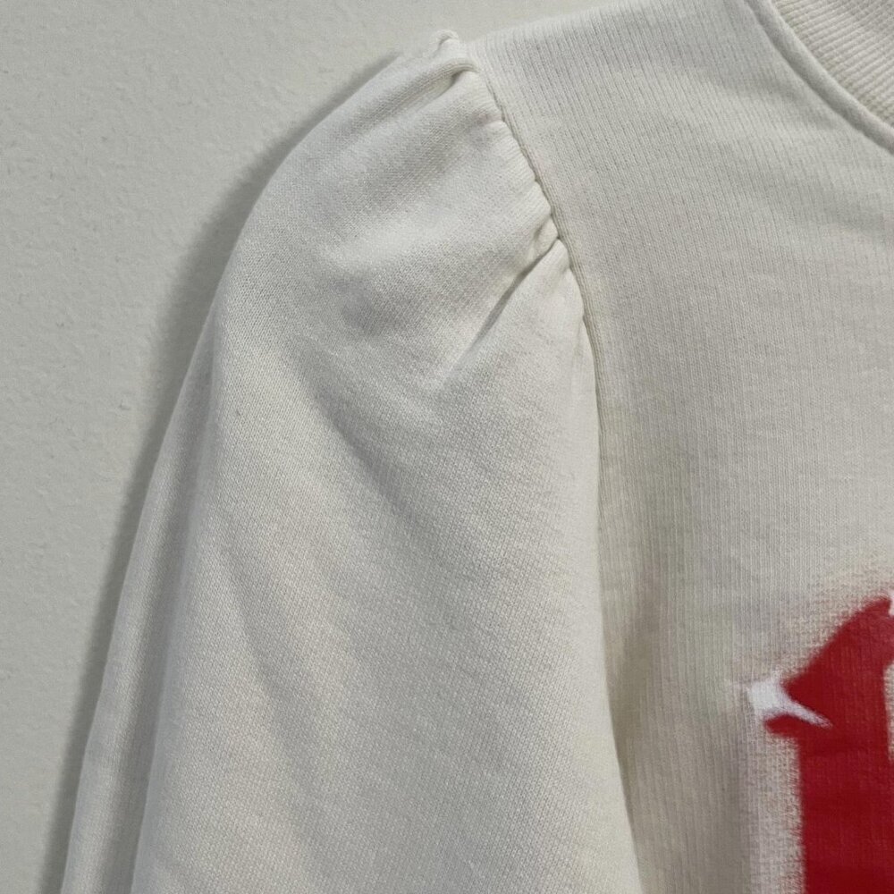 GANNI POWER ANGELS PRINT CREWNECK TOP - Picture 4 of 10